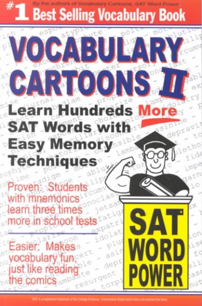 Vocabulary Cartoons II, SAT Word Power cover