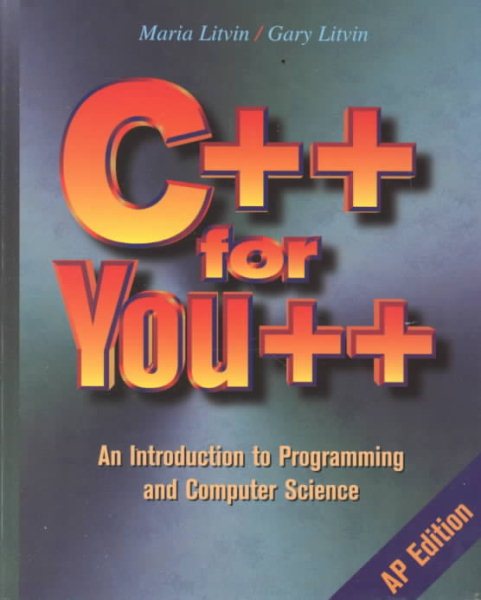 C++ for You++: An Introduction to Programming and Computer Science cover