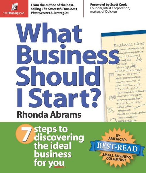 What Business Should I Start?: 7 Steps to Discovering the Ideal Business for You cover