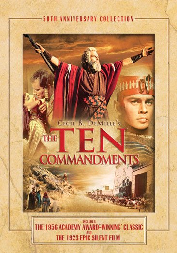 The Ten Commandments (Three-Disc 50th Anniversary Collection) [DVD] cover