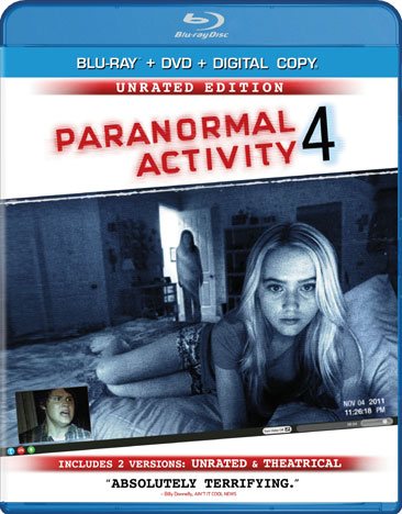 Paranormal Activity 4: Unrated Edition/Rated Version (Blu-ray/DVD Combo + Digital Copy + UltraViolet) cover