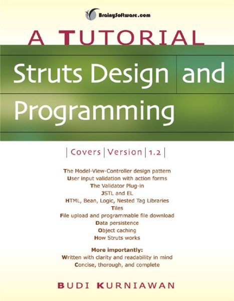 Struts Design and Programming: A Tutorial (A Tutorial series) cover