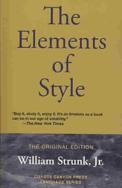 The Elements of Style: The Original Edition cover