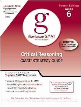 Critical Reasoning GMAT Strategy Guide, 4th Edition (Manhattan GMAT Preparation Guides) cover