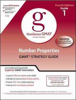 Number Properties GMAT Strategy Guide, 4th Edition (Manhattan GMAT Preparation Guides) cover