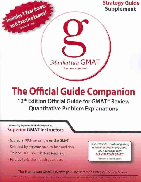 Official Guide Companion (Manhattan GMAT Prep) cover