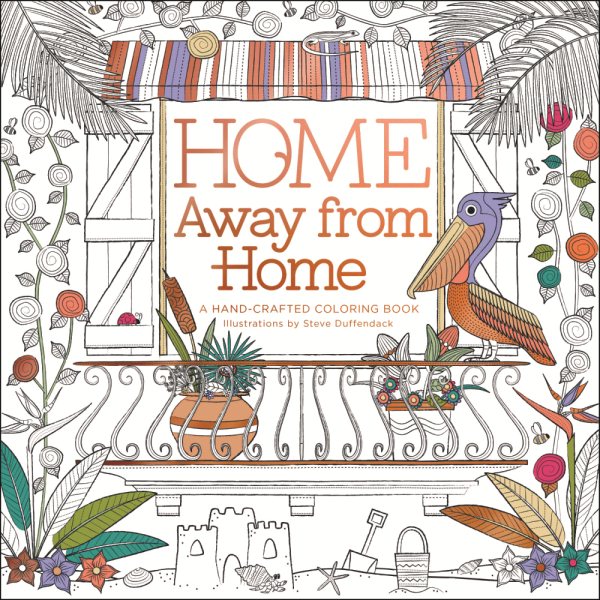 Home Away from Home: A Hand-Crafted Adult Coloring Book cover