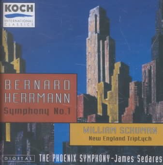Herrmann: Symphony No. 1 / Schuman: New England Triptych cover