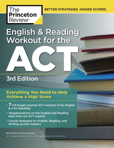 English and Reading Workout for the ACT, 3rd Edition (College Test Preparation) cover