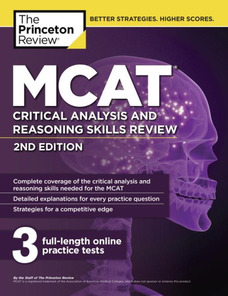 MCAT Critical Analysis and Reasoning Skills Review, 2nd Edition (Graduate School Test Preparation) cover
