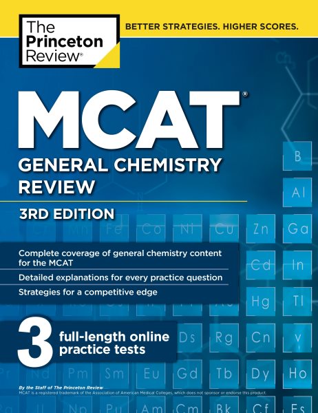 MCAT General Chemistry Review, 3rd Edition (Graduate School Test Preparation) cover