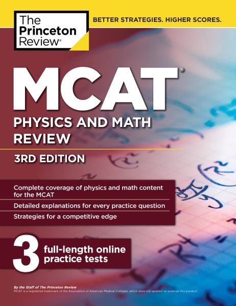 MCAT Physics and Math Review, 3rd Edition (Graduate School Test Preparation) cover