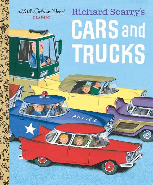 Richard Scarry's Cars and Trucks (Little Golden Book) cover
