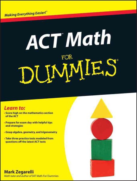 ACT Math For Dummies cover