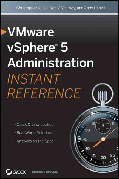VMware vSphere 5 Administration Instant Reference cover