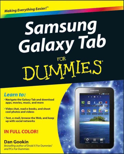 Samsung Galaxy Tab For Dummies cover
