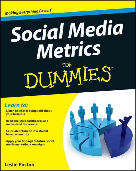 Social Media Metrics For Dummies cover