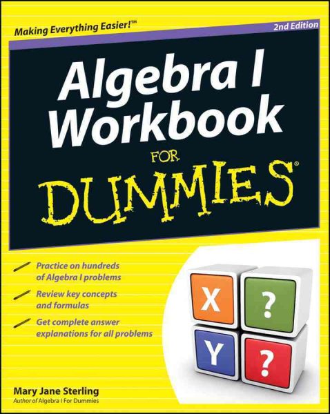 Algebra I Workbook For Dummies