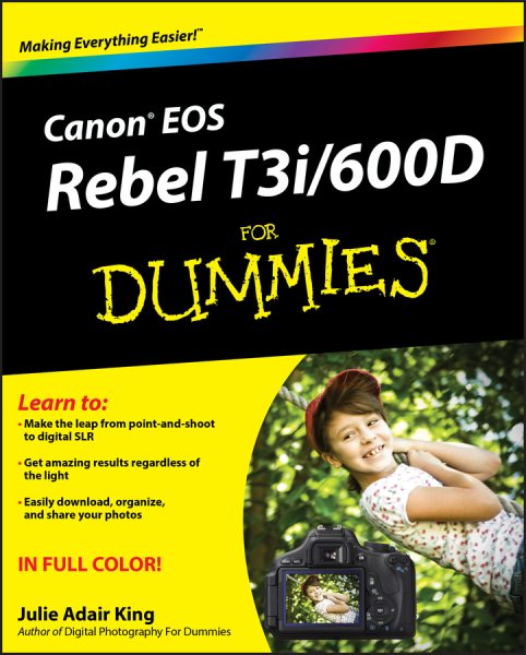 Canon EOS Rebel T3i / 600D For Dummies cover