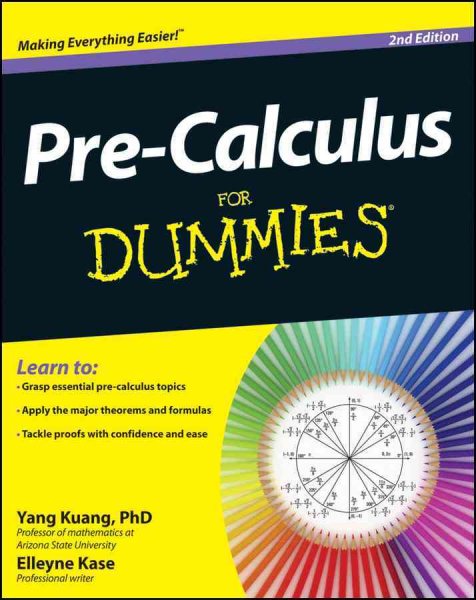 Pre-Calculus For Dummies, 2E cover