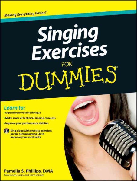 Singing Exercises For Dummies, with CD cover
