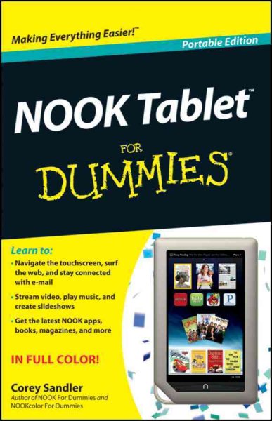 NOOK Tablet For Dummies cover