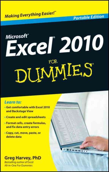 Excel 2010 for Dummies: Portable Edition cover