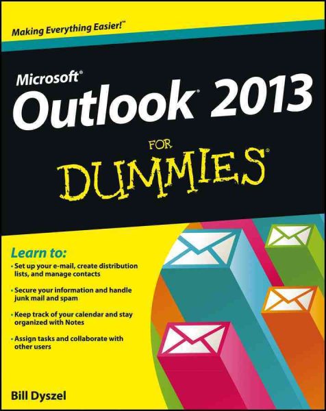 Outlook 2013 For Dummies cover