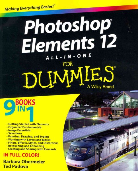Photoshop Elements 12 All-in-One For Dummies cover