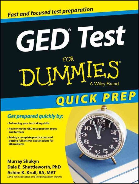 GED Test For Dummies, Quick Prep (For Dummies Series) cover