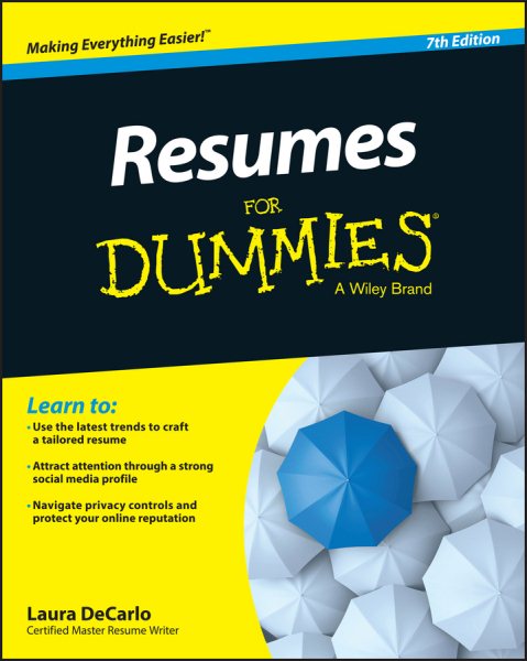 Resumes For Dummies cover