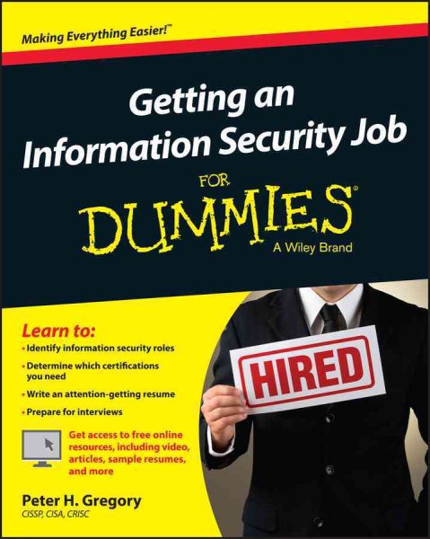 Getting an Information Security Job For Dummies cover