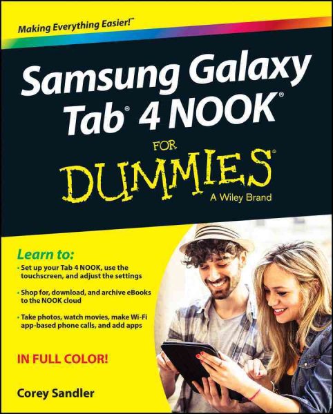 Samsung Galaxy Tab 4 NOOK For Dummies (For Dummies Series) cover