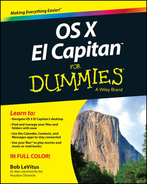 OS X El Capitan For Dummies cover