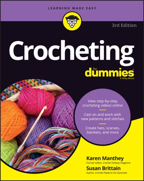 Crocheting For Dummies with Online Videos, 3rd Edition cover