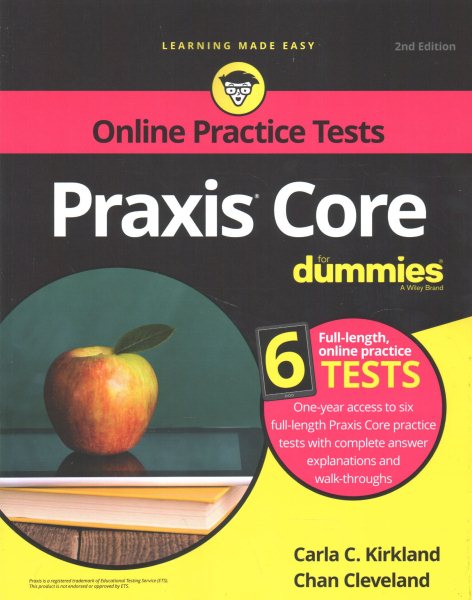 Praxis Core For Dummies with Online Practice Tests (For Dummies (Career/Education)) cover