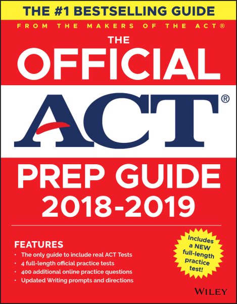 The Official ACT Prep Guide, 2018-19 Edition (Book + Bonus Online Content) cover