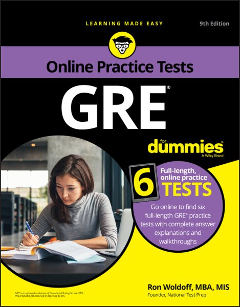 GRE For Dummies with Online Practice Tests cover