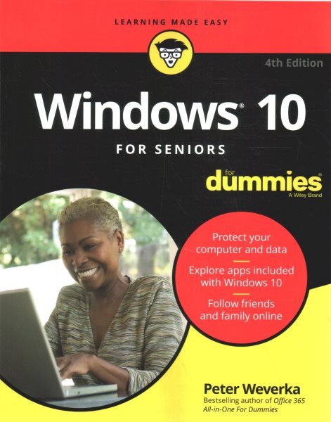 Windows 10 For Seniors For Dummies (For Dummies (Computer/Tech)) cover