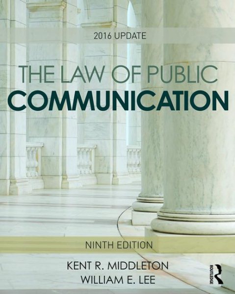 The Law of Public Communication: 2016 Update cover