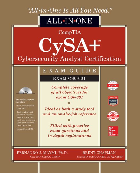 CompTIA CySA+ Cybersecurity Analyst Certification All-in-One Exam Guide (Exam CS0-001) cover