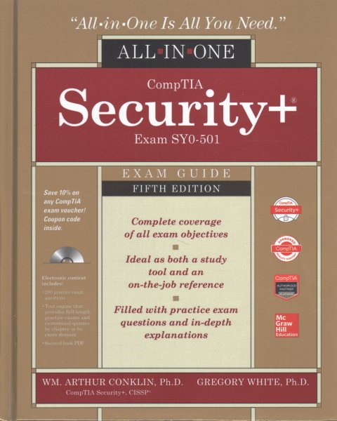 CompTIA Security+ All-in-One Exam Guide, Fifth Edition (Exam SY0-501) cover