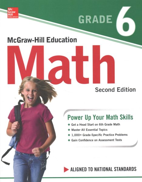 McGraw-Hill Education Math Grade 6, Second Edition cover