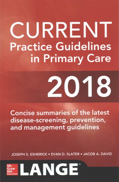 CURRENT Practice Guidelines in Primary Care 2018 cover