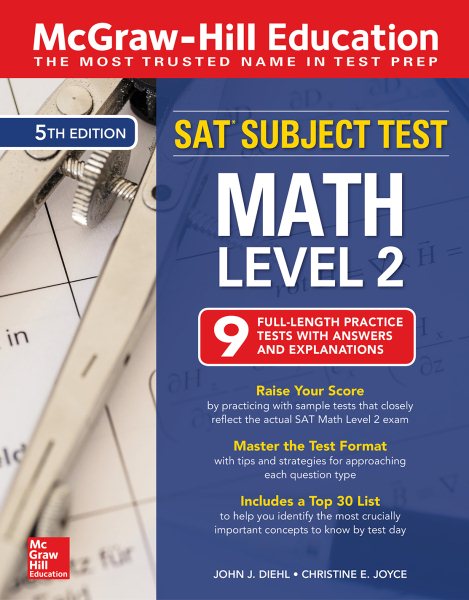 McGraw-Hill Education SAT Subject Test Math Level 2, Fifth Edition cover
