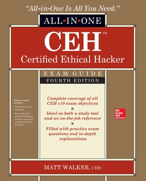CEH Certified Ethical Hacker All-in-One Exam Guide, Fourth Edition cover