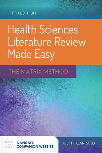 Health Sciences Literature Review Made Easy: The Matrix Method cover