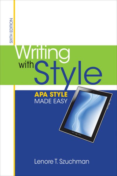 Writing with Style: APA Style Made Easy cover