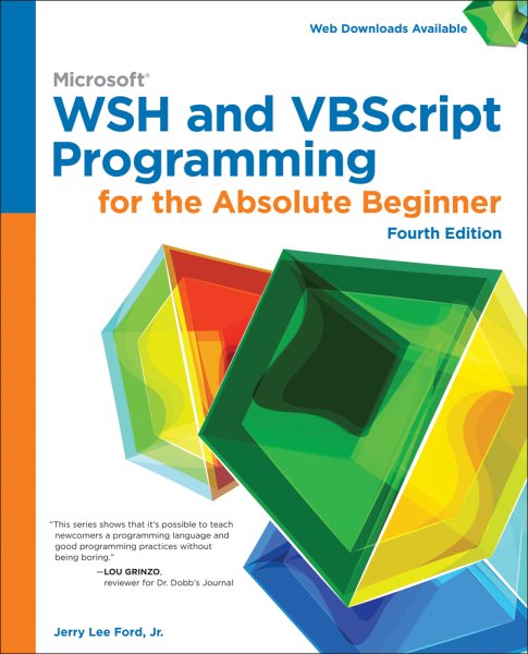 Microsoft WSH and VBScript Programming for the Absolute Beginner, 4th cover