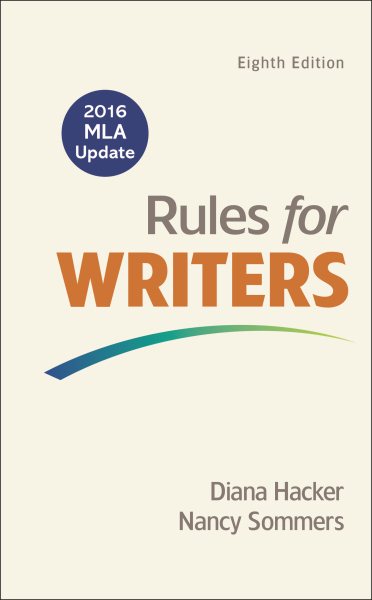 Rules for Writers with 2016 MLA Update cover